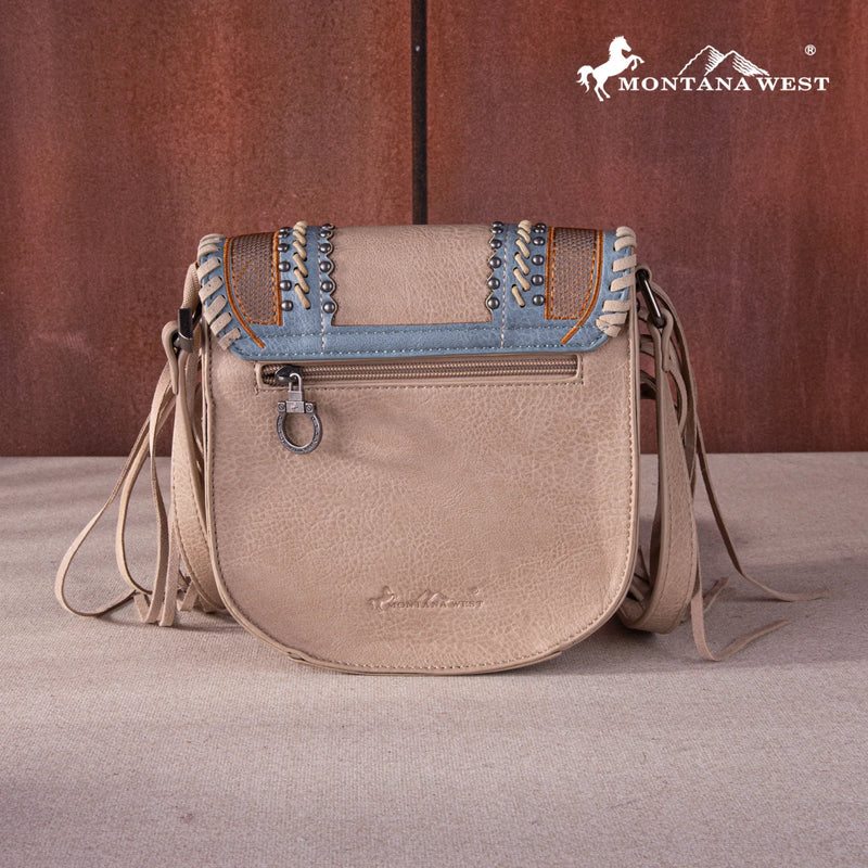 Load image into Gallery viewer, MW1256-8360KH - Montana West Tooled Collection Concealed Carry Crossbody
