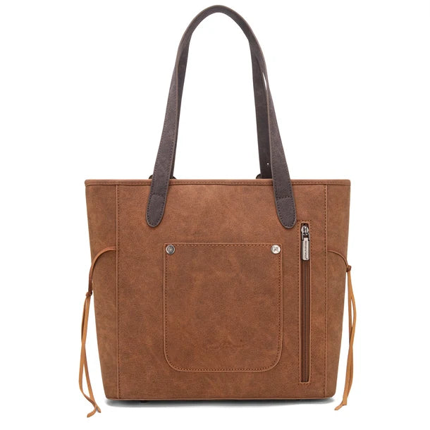 Load image into Gallery viewer, MW1280G-8317BR - Montana West Buckle Collection Concealed Carry Tote
