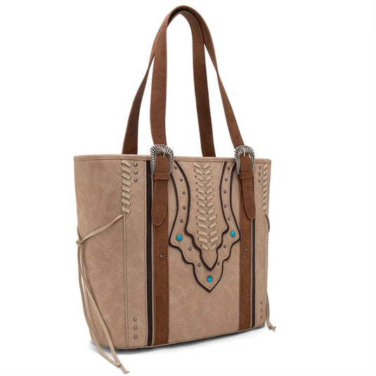 MW1280G-8317TN - Montana West Buckle Collection Concealed Carry Tote