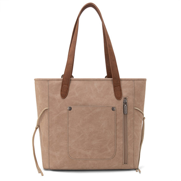 Load image into Gallery viewer, MW1280G-8317TN - Montana West Buckle Collection Concealed Carry Tote
