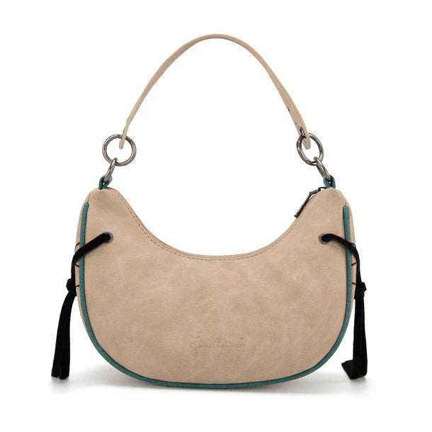 Load image into Gallery viewer, MW1302-919TN - Montana West Concho Collection Crescent Crossbody Bag

