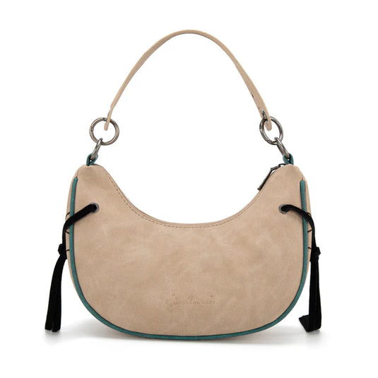 MW1302-919TN - Montana West Concho Collection Crescent Crossbody Bag