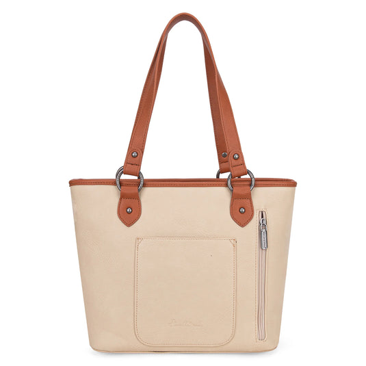MW1313G-8317TN - Montana West Embroidered Concealed Carry Tote