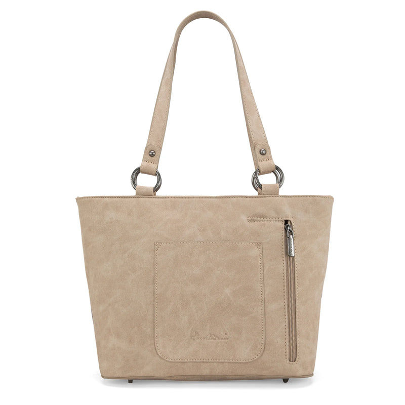 Load image into Gallery viewer, MW1315G-8317TN - Montana West Embroidered Collection Concealed Carry Tote - Tan
