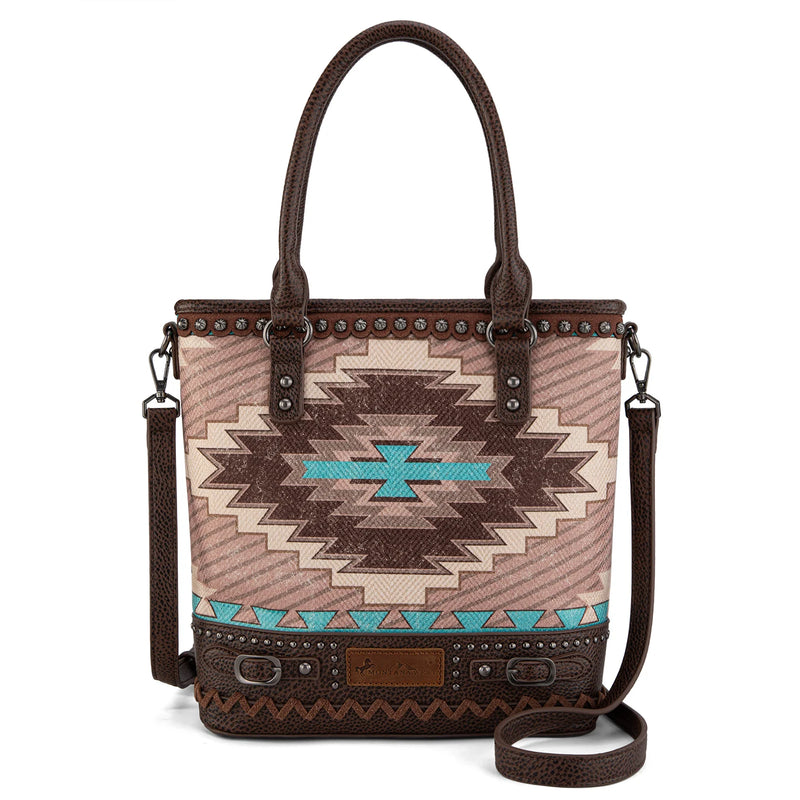 Load image into Gallery viewer, MW1316G-8250CF - Montana West Aztec Collection Concealed Carry Tote/Crossbody

