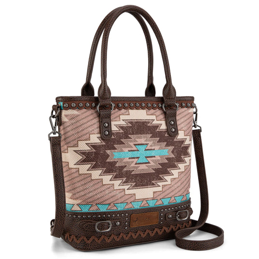 MW1316G-8250CF - Montana West Aztec Collection Concealed Carry Tote/Crossbody
