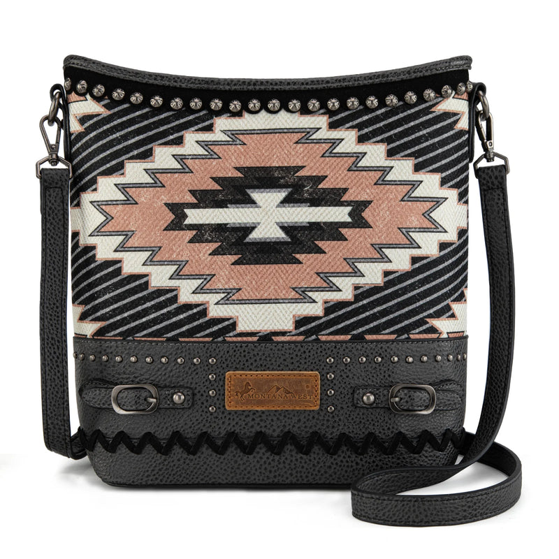 Load image into Gallery viewer, MW1316G-9181BK -  Montana West Aztec Collection Concealed Carry Crossbody
