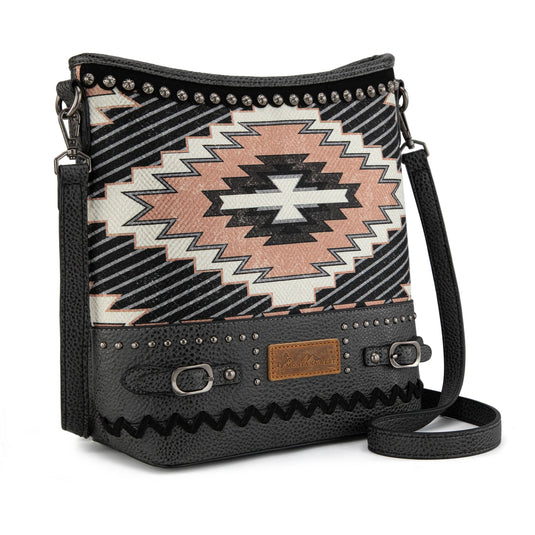 MW1316G-9181BK -  Montana West Aztec Collection Concealed Carry Crossbody