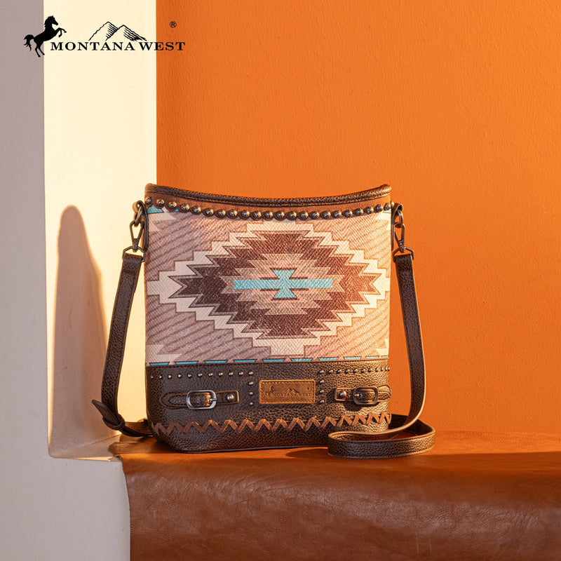Load image into Gallery viewer, MW1316G-9181CF - Montana West Aztec Collection Concealed Carry Crossbody
