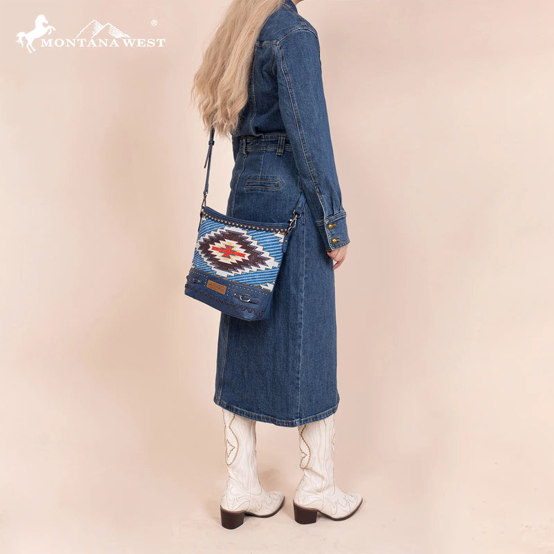 Load image into Gallery viewer, MW1316G-9181JN -  Montana West Aztec Collection Concealed Carry Crossbody
