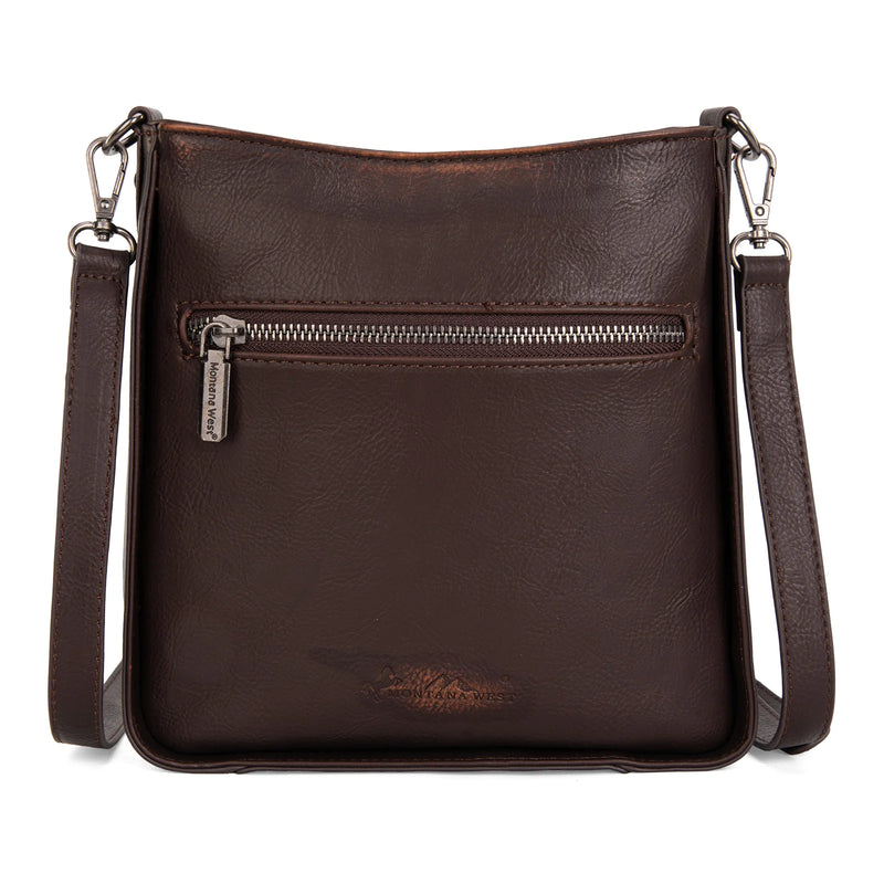 Load image into Gallery viewer, MW1317-8360CF - Montana West Embroidered Aztec Crossbody - Coffee
