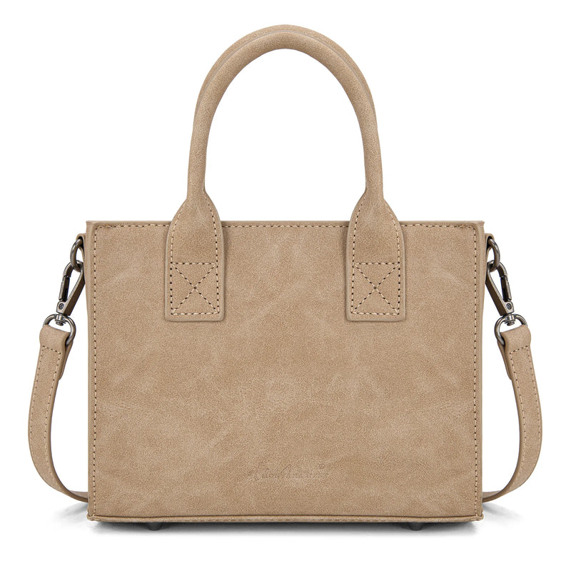 Load image into Gallery viewer, MW1331-8322TN - Montana West Concho Collection Small Tote/Crossbody - Tan

