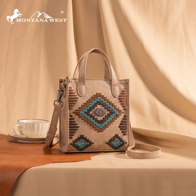 Load image into Gallery viewer, MW1332-160TN - Montana West Aztec Collection Crossbody
