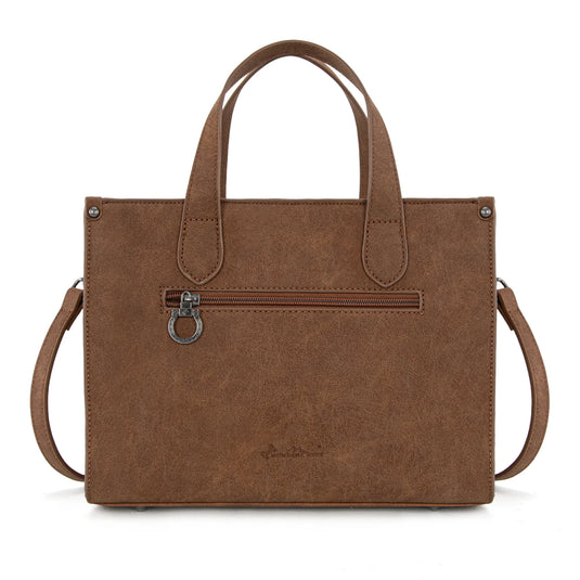 MW1332-8322BR - Montana West Aztec Collection Tote/Crossbody