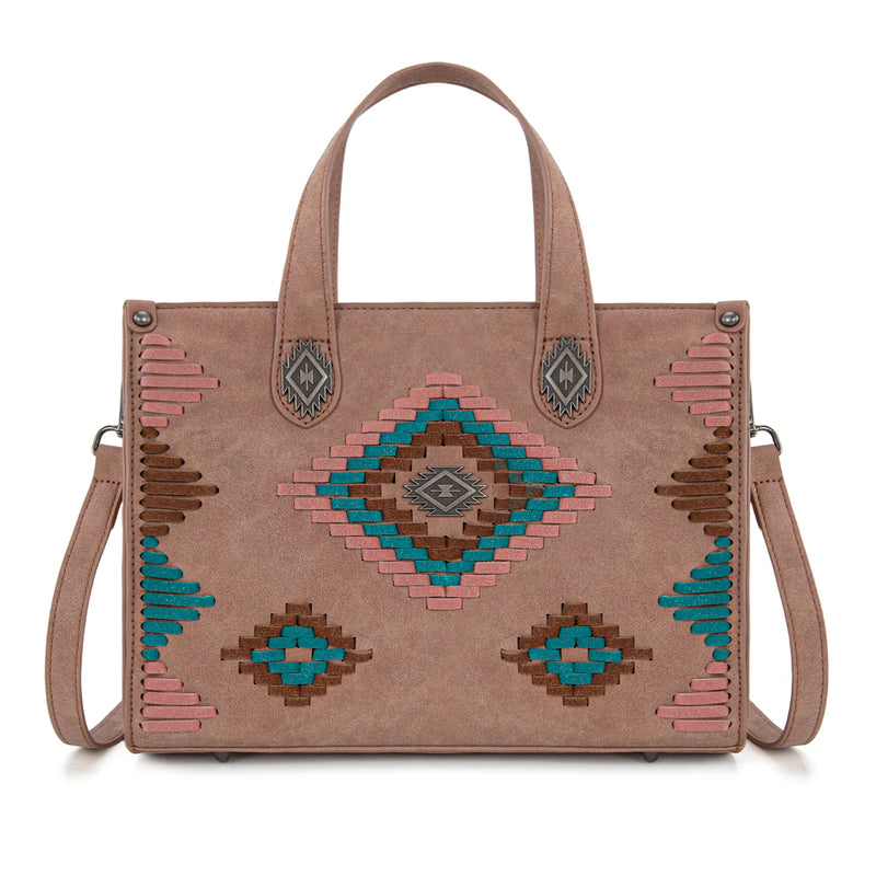 Load image into Gallery viewer, MW1332-8322DPK -  Montana West Aztec Collection Tote/Crossbody
