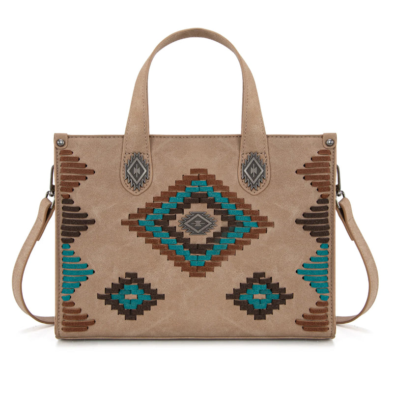 Load image into Gallery viewer, MW1332-8322TN - Montana West Aztec Collection Tote/Crossbody
