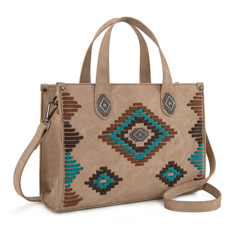 Load image into Gallery viewer, MW1332-8322TN - Montana West Aztec Collection Tote/Crossbody
