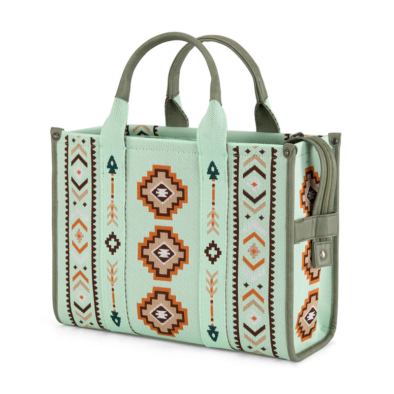 Load image into Gallery viewer, MW1333-8113GN - Montana West Aztec Retro Arrows Dual Sided Print Large Tote/Crossbody
