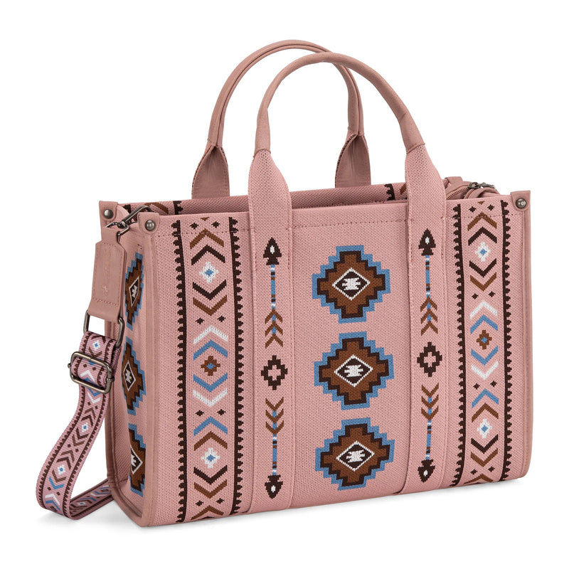 Load image into Gallery viewer, MW1333-8113PK - Montana West Aztec Retro Arrows Dual Sided Print Large Tote/Crossbody
