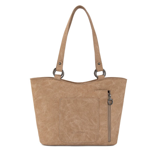 MW1340G-8317TN - Montana West Fringe Collection Concealed Carry Tote - Tan