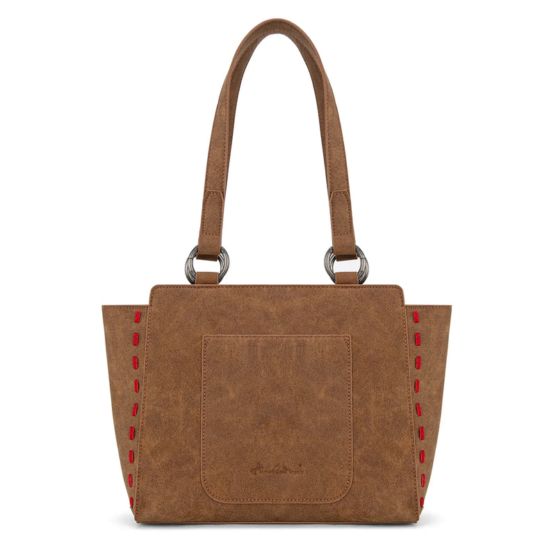 Load image into Gallery viewer, MW1348-8250BR - Montana West Embroidered Tote Bag - Brown
