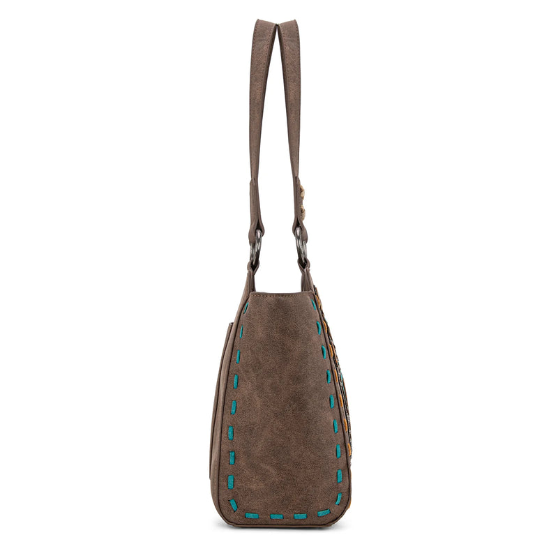 Load image into Gallery viewer, MW1348-8250CF - Montana West Embroidered Tote Bag - Coffee
