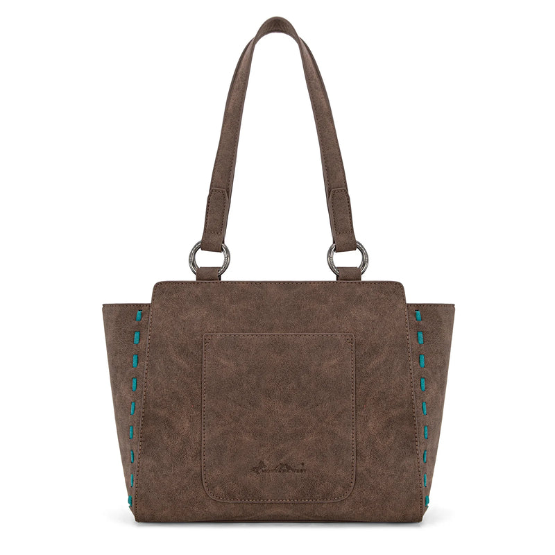 Load image into Gallery viewer, MW1348-8250CF - Montana West Embroidered Tote Bag - Coffee
