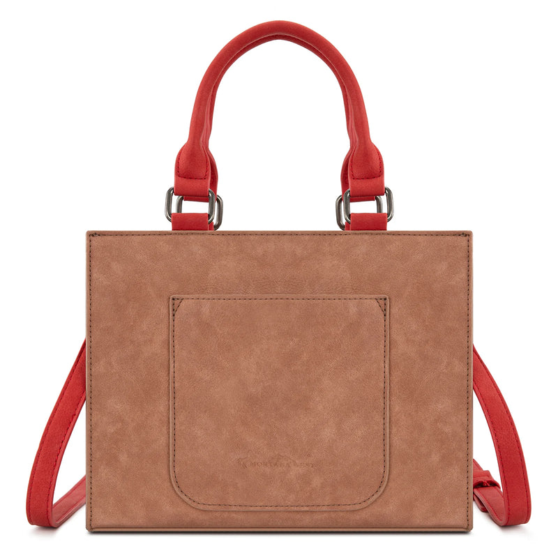 Load image into Gallery viewer, MW1356-8322PK - Montana West Pink Western Tooled Aztec Tote/ Crossbody
