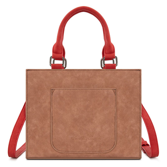 MW1356-8322PK - Montana West Pink Western Tooled Aztec Tote/ Crossbody