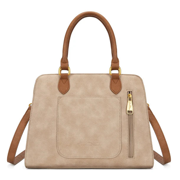 Load image into Gallery viewer, MW1362G-8250TN - Montana West Tooled Floral Concealed Carry Crossbody - Tan
