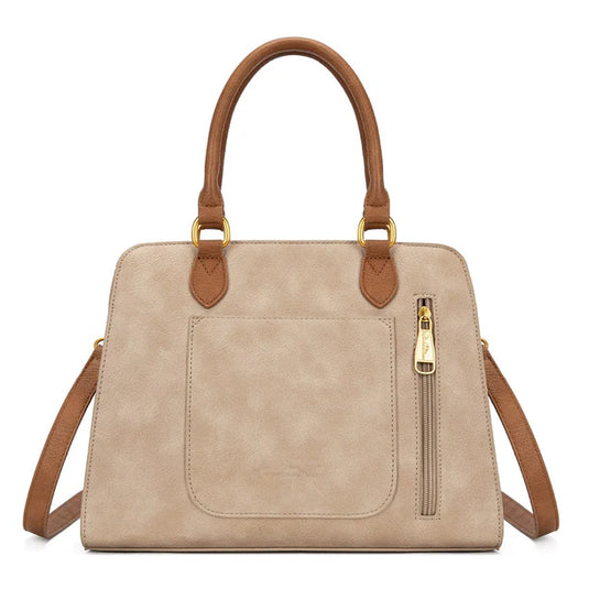 MW1362G-8250TN - Montana West Tooled Floral Concealed Carry Crossbody - Tan