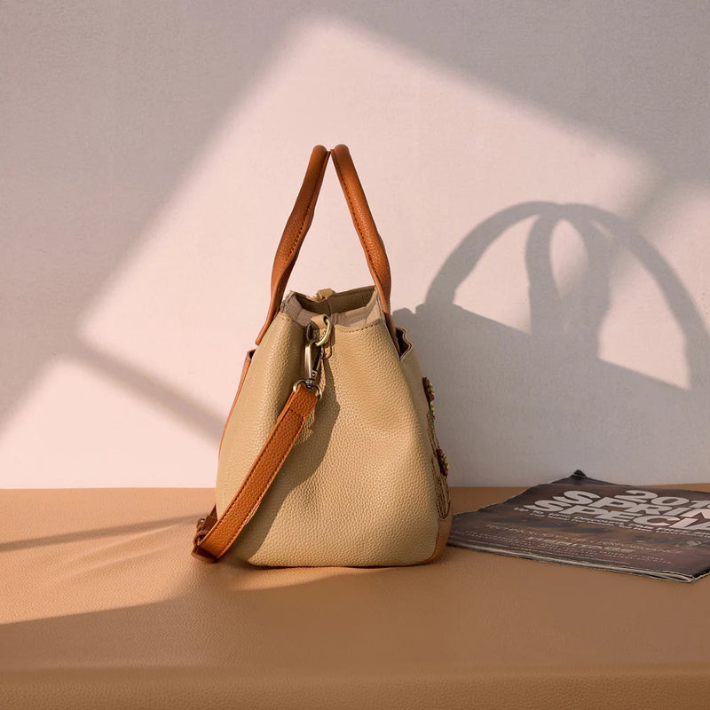Load image into Gallery viewer, MW1376-8325TN - Montana West Cactus Embellished Crossbody Bag - Tan
