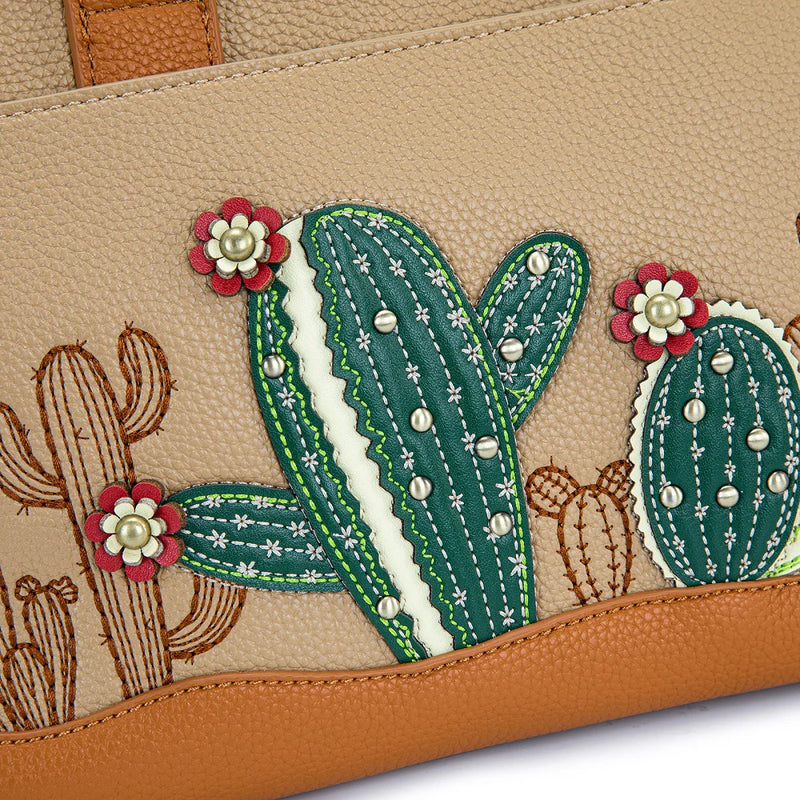 Load image into Gallery viewer, MW1376-8325TN - Montana West Cactus Embellished Crossbody Bag - Tan
