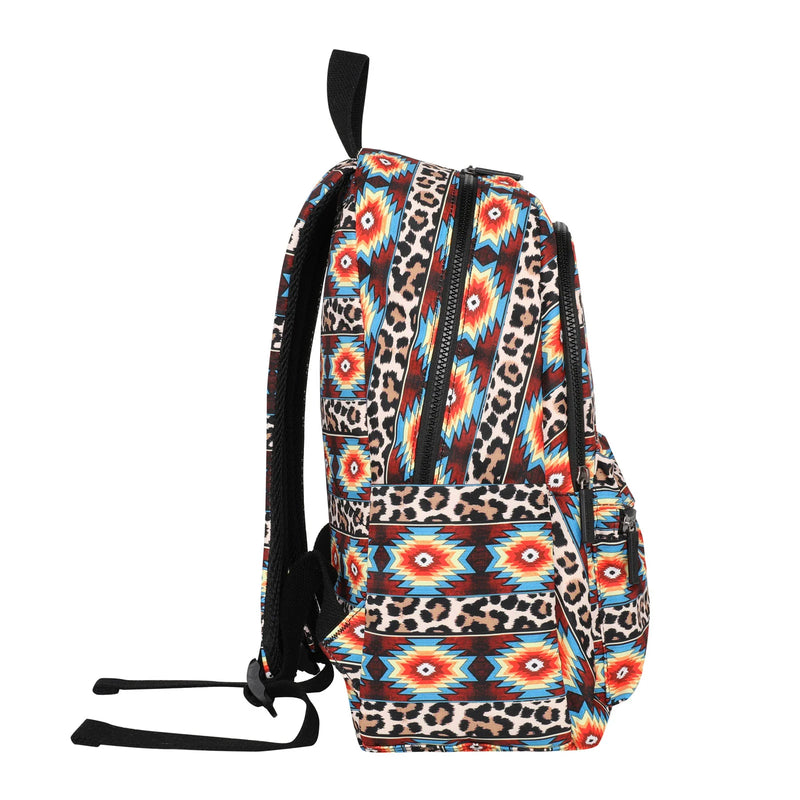 Load image into Gallery viewer, MWB-1007BR - Montana West Aztec And Leopard Print Backpack
