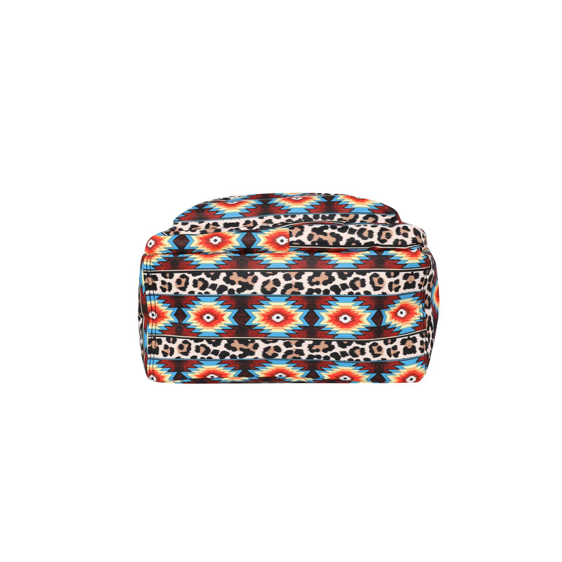 Load image into Gallery viewer, MWB-1007BR - Montana West Aztec And Leopard Print Backpack
