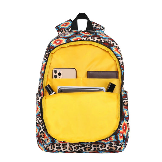 MWB-1007BR - Montana West Aztec And Leopard Print Backpack