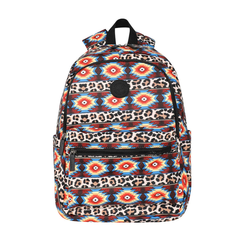 Load image into Gallery viewer, MWB-1007BR - Montana West Aztec And Leopard Print Backpack
