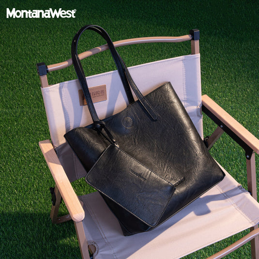 MWC-376BK - Montana West Carry-All Tote - Black