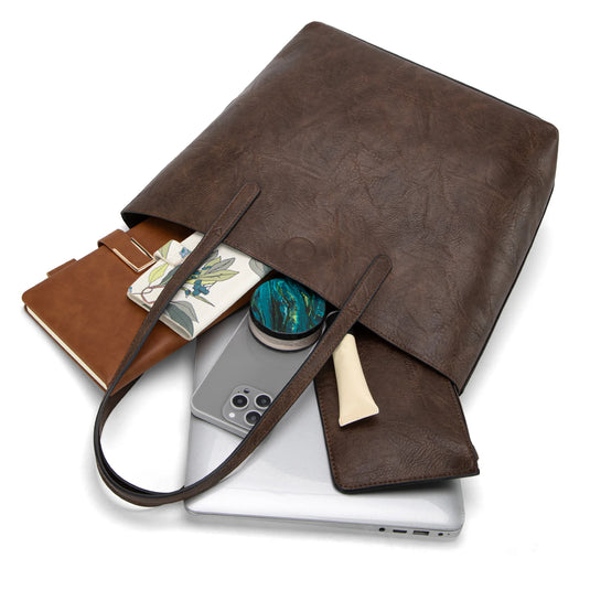 MWC-376CF - Montana West Carry-All Tote - Coffee