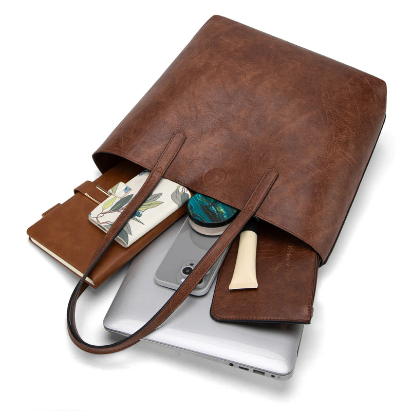 Load image into Gallery viewer, MWC-376DBR - Montana West Carry-All Tote - Dark Brown
