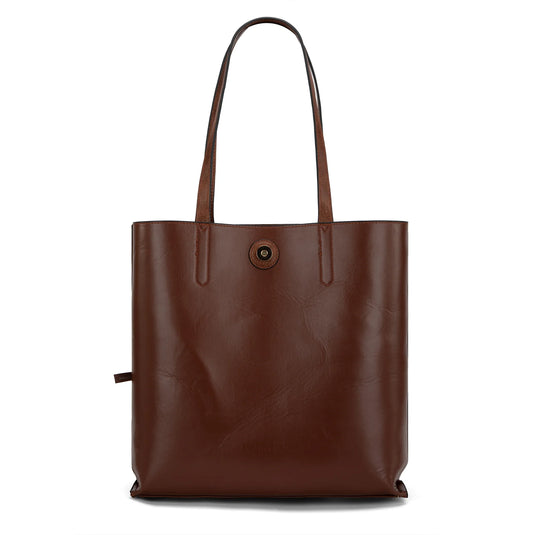 MWC-376DBR - Montana West Carry-All Tote - Dark Brown