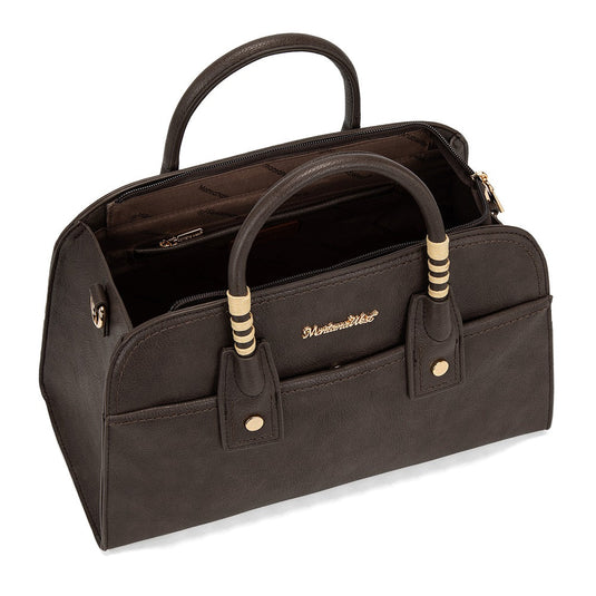 MWC-631CF - Montana West Wrapped Handle Dome Satchel Bag - Coffee
