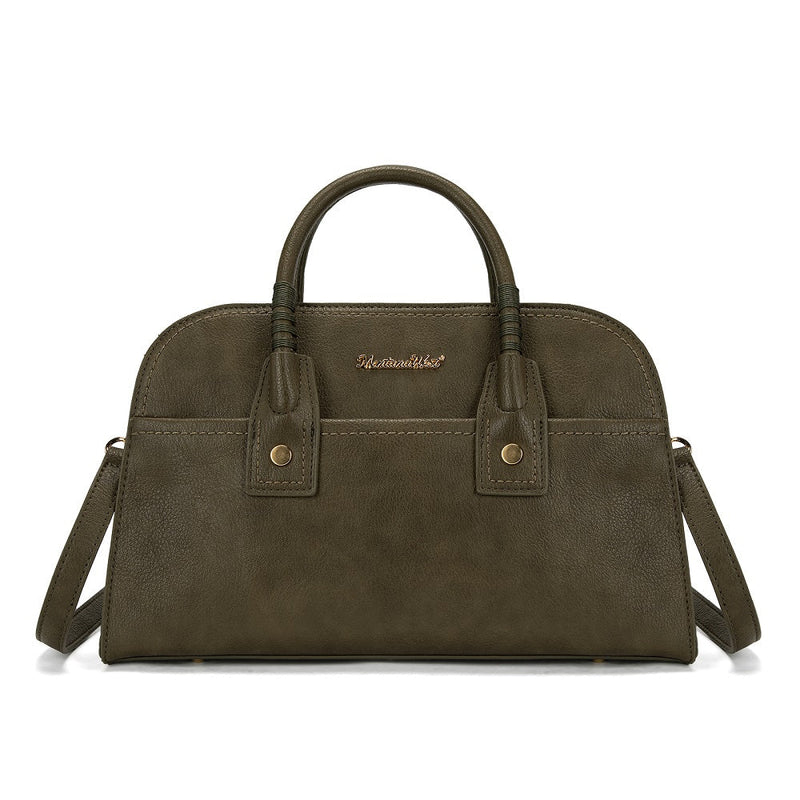 Load image into Gallery viewer, MWC-631GN - Montana West Wrapped Handle Dome Satchel Bag - Green
