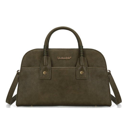 MWC-631GN - Montana West Wrapped Handle Dome Satchel Bag - Green