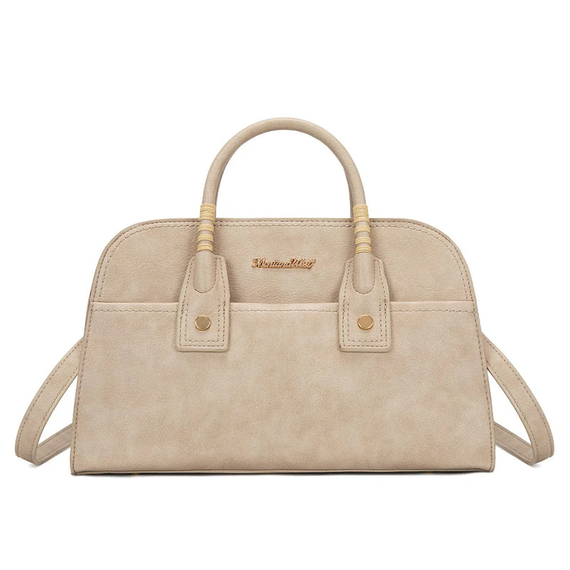 Load image into Gallery viewer, MWC-631KH - Montana West Wrapped Handle Dome Satchel Bag - Khaki
