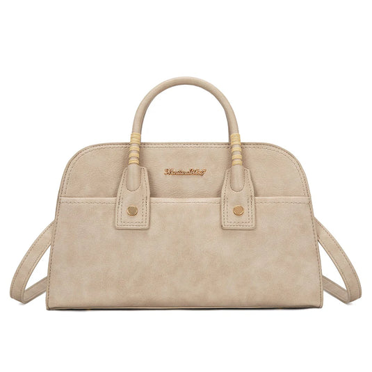 MWC-631KH - Montana West Wrapped Handle Dome Satchel Bag - Khaki