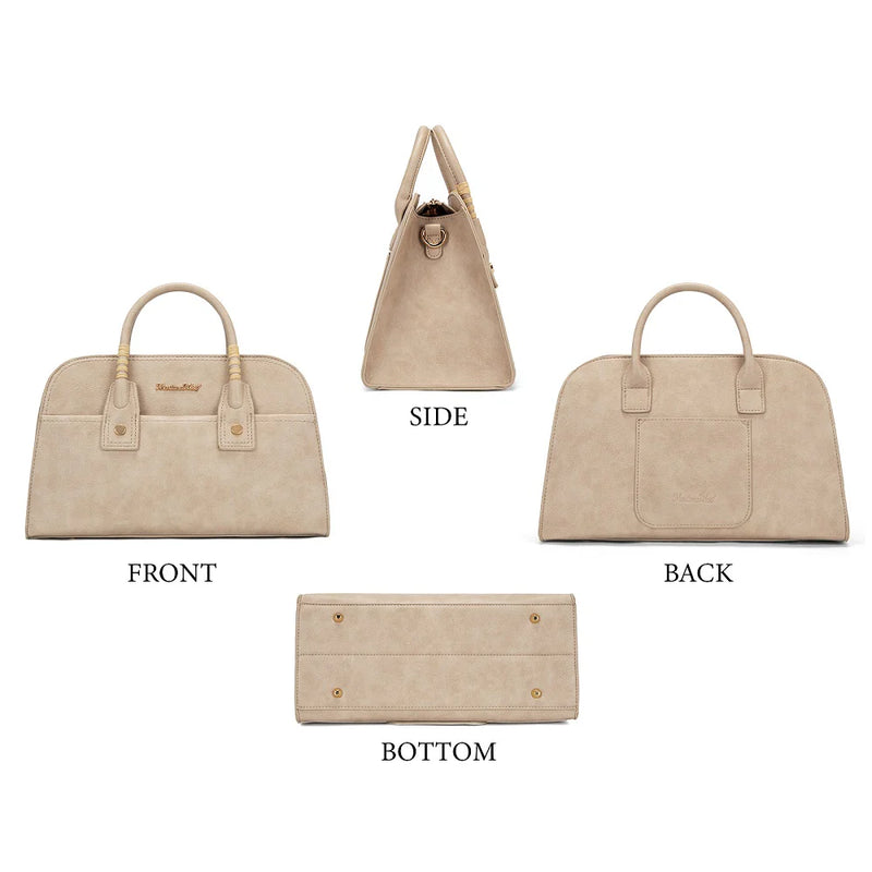 Load image into Gallery viewer, MWC-631KH - Montana West Wrapped Handle Dome Satchel Bag - Khaki
