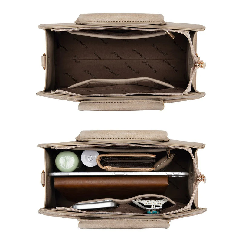 Load image into Gallery viewer, MWC-631KH - Montana West Wrapped Handle Dome Satchel Bag - Khaki
