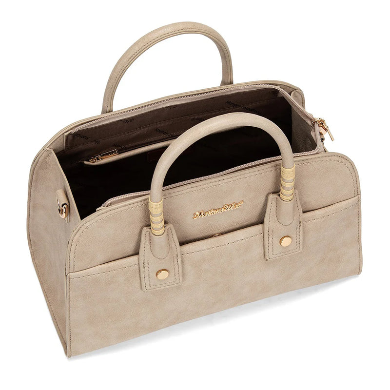 Load image into Gallery viewer, MWC-631KH - Montana West Wrapped Handle Dome Satchel Bag - Khaki
