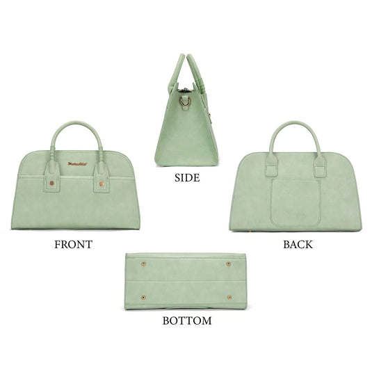 MWC-631LIME - Montana West Wrapped Handle Dome Satchel Bag - Lime Green